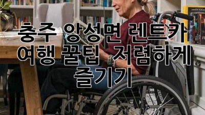충주 앙성면 렌트카 여행 꿀팁! 🚗💨 저렴하게 즐기기